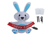 Easter Inflatable Bunny 4FT 210T Polyester IP44 Waterproof Easter Blow Up Rabbit Yard Decoration V1294-YM0901-3115240010712
