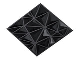 3D Panels, 33-Pack 30 x 30 cm PVC Modern Art Minimalist Diamond Tiles, 2.97 m Coverage Accent V952-PVC3DQBXDYSJ6XSHBV0