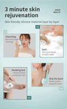 Purple Electric Bath Brush & Multi-Functional Massager - Long Handle Waterproof Body Cleansing Tool V888-ELOSUNG13451
