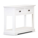 Laelia Console Hallway Entry Table 125cm Solid Acacia Timber Wood Coastal -White V315-VO-COAS-10