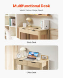 VEVOR Small Desk with Drawer Kids Desk for Bedroom Simple Study Table Light Wood V952-ETBMSZZFXXCWEQAXB001V0