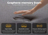 Giselle Bedding Queen Mattress 35cm Euro Top with Graphene Cooling Comfort Medium Firm MATTRESS-E-ATLAS-35-Q