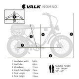 VALK Nomad Electric Fat Tyre Bike, 500W, 45km/hr, Throttle ebike, Disc Brakes, Shimano 7 spd, 20x4" V219-BIKSRFVAS5KA