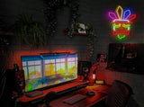 neon wall light, acrylic neon light, colourful neon tube, USB powered light, dimmable wall light, V1106-124-SIL-56148