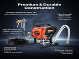 Stand Airless Paint Sprayer, 900W, 3300PSI High Pressure Airless Sprayer, Cleaning Brush, Hose, V952-ZSSPTJ900W04SUV3O001V3