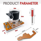 Multi-Function Router Slotting Jig with Adjustable Base for Woodworking Trimming, Grooving, and V1341-ZY-GMCX9SUV-A