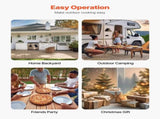 Pizza Oven Outdoor, 12" Pellet Pizza Oven, Portable Pizza-Stove with Built-in Thermometer, Wood V952-BXPSLDNZWDJBYMH4A001V0