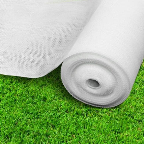 Instahut 50% Shade Cloth 1.83x50m Shadecloth Garden White SH-CL-DL-183X500-100-R-WH