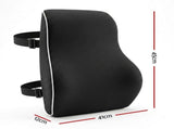 Artiss Ergonomic Lumbar Support Cushion for Office Chair and Car Memory Foam Lumbar Pillow for Back, LSC-BACK-MESH-BLACK