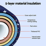 Weisshorn Foldable Bathtub PVC SPA Bucket Inflatable Cushion 134x65cm Star Navy FB-PVC-B-140-NA