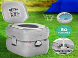 Weisshorn 22L Portable Camping Toilet Shower Tent Changing Room Outdoor Loo Set TENT-CR-SIN-TOILET-22L