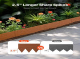 Steel Landscape Edging, 6 Packs 40 x 6 in Weather-Resistant & Pre-Rust Metal Landscape Edging, V952-NHGJSPZ6PCS4V29W9V0