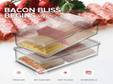 Bacon Container For Refrigerator Fridge Storage Organizer Cheese & Deli Storage Container V1192-AZ-W-3590