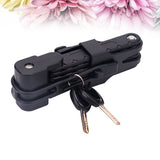 Adjustable Folding Bike Lock Anti Theft Cycling Padlock for Outdoor Use V1192-AZ-W-23881
