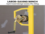 UNIMAC Drywall & Panel Lifter, 1200 x 3600 68kg Max Gyprock Sheet, Galvanised, No-mark Locking V219-TOLDWLUM310A