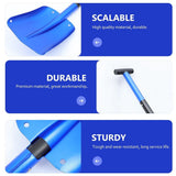 Car Emergency Shovel Blue Ergonomic Handle for Winter Snow Removal V1192-AZ-W-32954