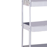3 Tier Utility Rolling Cart with Caster Wheels Movable Multifunctional Storage Cart for Kitchen V1294-YM0901-3117240235111