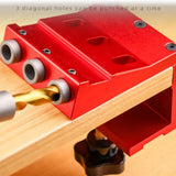Woodworking Pocket Jig Tool Set,Pocket Drill Guide Jig Set for 15-43mm Thickness Board V1366-AZ2-W-16798