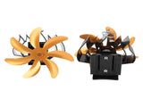 Wood Stove Fan 7 Blade Aluminum Alloy Low Noise Wall Hanging Heat Powered Stove Fan with Fixing Loop V1294-YM0706-3114230124912
