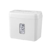 DEVANTI 8L Small Tabletop Paper Shredder 4 Sheet P4 Cross Cut Home Office SHRED-403-4S-WH