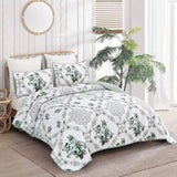 Exquisite Quilted Bedspread and Pillowcases Set: A Touch of Elegance for Your Space - Queen size V745-MAC080521Q13U