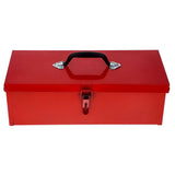 Red Metal Tool Box Portable Toolbox Chest with Durable Thickened Iron for Home Use V1369-AZ3-W-12116