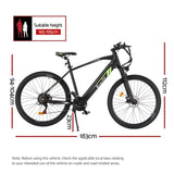 Everfit 27.5 Inch Electric Bike Mountain Bicycle eBike Battery 21 Speed EBIKE-C-275IN-ALU-BK