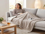 Heated Throw Blanket, Soft Double-Sided Fleece with Adjustable Heat Settings V196-HT111