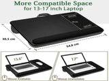 Portable Laptop Desk with Device Ledge, Mouse Pad and Phone Holder for Home Office V178-85361