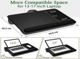 Portable Laptop Desk with Device Ledge, Mouse Pad and Phone Holder for Home Office V178-84834