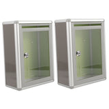 WHAMVOX 2 Pcs Modern Mailbox Wall Mount Transparent Office V1189-WXFWAL-20260326-02312