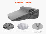 Bed Wedge Pillow for Sleeping, 3 Pcs Adjustable Orthopedic Bed Wedge Set, with Washable Cover & Foam V952-XXZKDJXXZ3JTPE38X001V0
