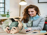 Quiet Portable Water-Cooled Fan, 3Speed Wind, Desktop Air Cooler for Home Dorm Desk Bedroom V1369-AZ3-W-10378