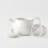 Teapot 400ml Matte White Glaze V637-C4113
