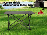 Folding Camping Table 40 cm, Roll-Up Aluminum Picnic BBQ Outdoor Table V1188-MS-617-092