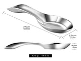 Gourmet Easy Break Proof Spoon Rest, Stainless Steel Spoon Holder, Spoon Rest for Stove Top V1376-SPOONR
