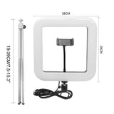 28Cm Dimmable Led Square Light With Tripod For Mobile Phone Live Streaming PRL-657400AYS