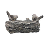 Welcome W 3 Birds Planter W Hole & Plug 38x23cm V637-49451WEL