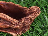 Retro Cement Flowerpot in Tree Stump Design for Plants and Flowers, Outdoor Indoor Planter V1369-AZ3-W-18378