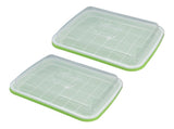 Sprouting Tray Transparent Lid Dense Small Holes Fine Workmanship Plastic Material Seed Sprouter V1294-YM0715-3111210450011