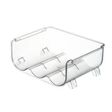 Water Bottle Organizer Stackable Transparent 3 Slots Desktop Water Bottle Holder Rack for Kitchen V1294-YM0901-3117230355011