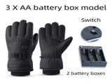 Winter 3 Level Intelligent Heated Gloves with Touchscreen Fingertip - Waterproof Thermal Gloves for V888-ELOSUNG52080