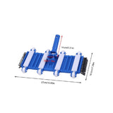 14" Weighted Pool Vacuum with Wheels and Side Brush, Blue V1366-AZ2-W-16172