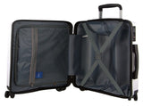 Pierre Cardin Inspired Milleni Cabin Luggage Bag Travel Carry On Suitcase 54cm - White V563-MONACO-CABIN-WHITE