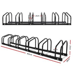 Weisshorn 6 Bike Stand Rack Bicycle Storage Floor Parking Holder Cycling Black BIKE-6-BK