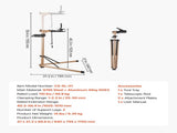Bike Repair Stand, Max. 49.9 kg Heavy-duty Bicycle Work Stand with 1025-1510 mm Adjustable Height & V952-ZXCWXZJLZLDSDYMNF001V0