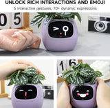 Intelligent Flower Pot, Electronic Bud, Maintenance Plant Assistant, Fun Interactive Flower Pot, V413-SMART-POT-PINK