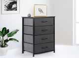 Levede Storage Cabinet Tower Chest Dark Grey CH1050-DG