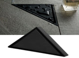 Floor Drain Set Thicken 304 Stainless Steel Concealed Triangular Sink Drain for Bathroom Black V1294-YM0718-3112210003011