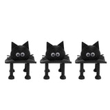 3Pcs Black Cat Paper Holder Set Funny Animal Paper Storage Stand for Bathrooms Kitchen V1294-YM0901-3112250000911